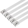 LJFMDLN 30pcs 600 mm x 10 mm Stainless Steel Cable Zip Ties Metal Exhaust Wrap Antioxidative for Home Garden DIY view 1
