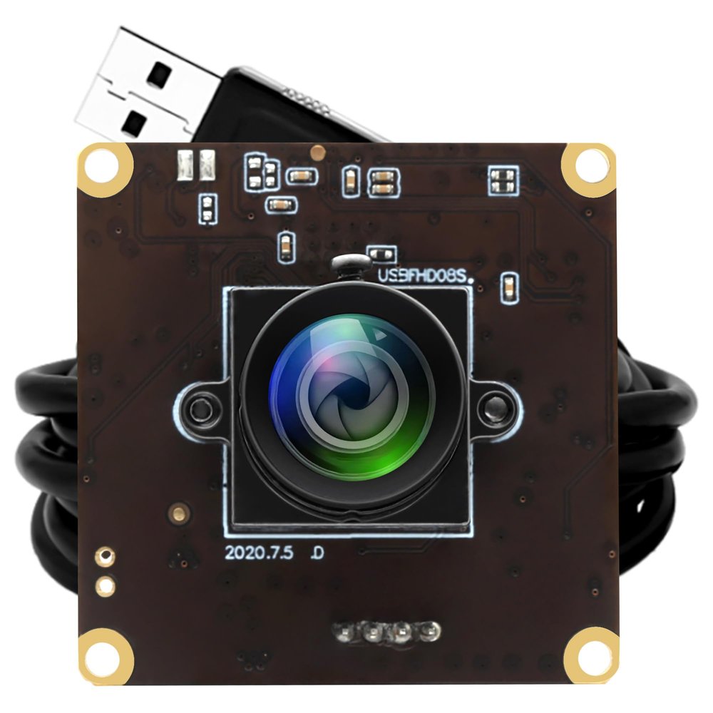 IFWATER USB 260fps High Speed 110 Wide Angle No Distortion Lens Camera Module 2MP USB UVC Video Lightburn Industrial Camera Plug and Play for Laptop Raspberry Pi Jetson Nano