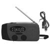 NDNCZDHC Hand Crank Solar Radio with LED Flashlight Portable FM AM WB USB Radio for Emergency Disaster Prevention(Black) view 1