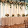 10ft x 10ft White Sheer Tulle Backdrop Curtains with Lights String for Party Wedding Wrinkle Free Curtain Backdrops Drapes for Baby Shower Birthday Party Photo Back Drop Background Home Decorations view 3