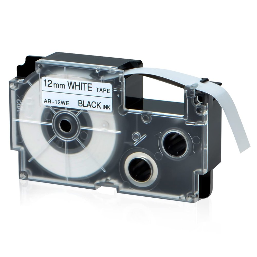 USUPERINK 40 Pack Compatible for XR-12WE XR-12WE2S Black on White 12mm Label IT Tape Cartridge for KL-G2 KL-60 KL-100 KL-120 KL-750 KL-780 KL-7000 EZ Label Printer