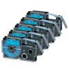 USUPERINK 5 Pack Compatible for XR-12BU XR-12BU2S Black on Blue 12mm Label IT Tape Cartridge for KL-G2 KL-60 KL-100 KL-120 KL-750 KL-780 KL-7000 EZ Label Printer view 1