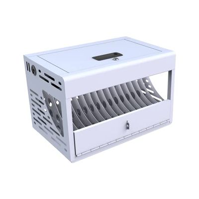 16 Bay Charging Cabinet for Laptop,Chromebook, Locking Charging Station (White)