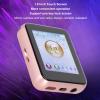 MP3 Bluetooth Player, HiFi Lossless 1.8 Inch High Resolution Player, Support Recording 8G MP3 Player with Speaker Electronic Book (Rose Gold) view 2