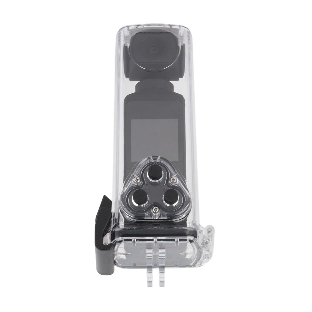 Goshyda Handheld Action Camera, 4K 270 Rotatable 30M Waterproof Pocket Camera, with Mic Clip, 1.3in Screen, for Filming Travel Vlog Video Riding Diving