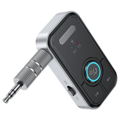Premium Pro Bluetooth 5.3 Transmitter Receiver,2-in-1 Wireless Transmitter for TV/Headphones,Gym,Bluetooth Receiver for Car/Home Stereo