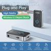 Premium Pro Bluetooth 5.3 Transmitter Receiver,2-in-1 Wireless Transmitter for TV/Headphones,Gym,Bluetooth Receiver for Car/Home Stereo view 2