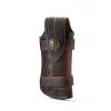DirectNine Basics Leather Folding Knife Pouch with 4" Folding Knife Holster and Belt Ring view 1