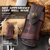 DirectNine Basics Leather Folding Knife Pouch with 4" Folding Knife Holster and Belt Ring view 2