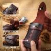 DirectNine Basics Leather Folding Knife Pouch with 4" Folding Knife Holster and Belt Ring view 4