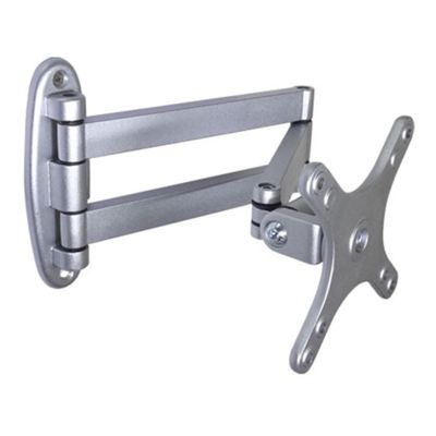 TV Wall Bracket TV Bracket Universal Mount Swivel TV Stand Wall LCD Monitor Hanger Universal Swivel Telescopic Adjustable (14-24inches,Silver)
