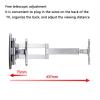 TV Wall Bracket TV Bracket Universal Mount Swivel TV Stand Wall LCD Monitor Hanger Universal Swivel Telescopic Adjustable (14-24inches,Silver) view 3