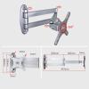 TV Wall Bracket TV Bracket Universal Mount Swivel TV Stand Wall LCD Monitor Hanger Universal Swivel Telescopic Adjustable (14-24inches,Silver) view 4