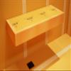 Floating Shower Bench Kit with Orange Waterproof Foam Board and Original Industrial Free Hanging Bracket (14x46)-Great for New Constructions or Bathroom Renovations, Ready to Tile Shower Bench view 1