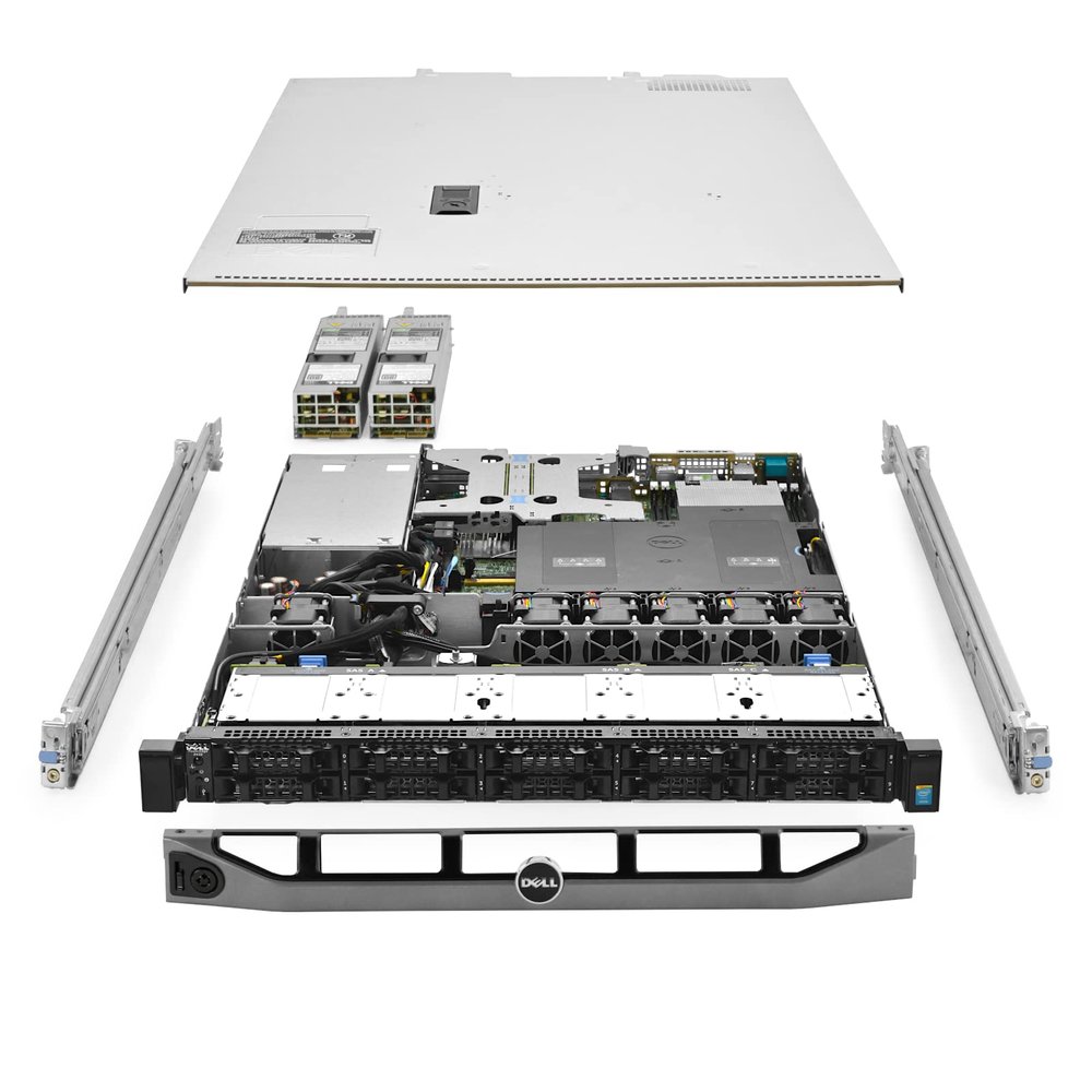 Dell PowerEdge R430 Server 2.40Ghz 12-Core 128GB 10x New 500GB SSD S130 Rails (Renewed)