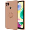 Tumundosmartphone Ultra Soft Liquid Silicone Case with Ring Xiaomi Redmi 10A Pink view 1