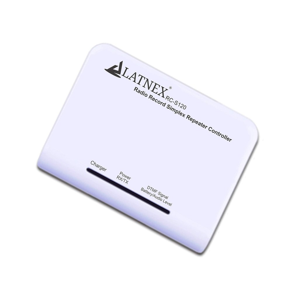 LATNEX RC-S120 Simplex Repeater Controller - DMR Crossband Repeater and Radio Voice Recorder Connects to Virtually Any UHF, VHF Handheld, Base, Two Way, Amateur Ham or Mobile Radio