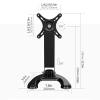 Monitor Desktop Mounting Bracket Monitor Arm Single Monitor Stand Desk Mount Monitor Stand, Adjustable Height and 360 Rotating Screen Desktop TV and Monitor Base, Suitable for 14"-27" Screen Computer view 2