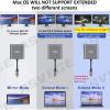 4 in 1 USB C to Dual HDMI Adapter with 2 HDMI/USB3.0 /PD Charging,4K@60Hz Portable Dual Screen Display USB-C Docking Station for Windows, MacOS view 2