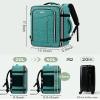Travel Carry On 17.5" Laptop Expandable Backpack for Men Women, Personal Item Bag Waterproof Airline Approved with USB Charging Hole 3 Packing Cubes, Large Weekender Daypack Business Luggage Suitcase view 4