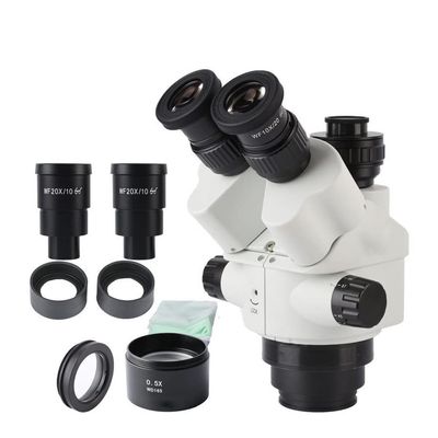 3.5X-90X Trinocular Stereo Microscope Lens Trinocular Industrial Microscope Lens 0.5X CTV Adapter Continuous Zoom Lens