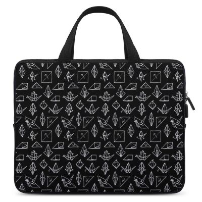 Origami Crane Paper Laptop Bag The Tote Bag Waterproof Business Briefcase Computer Carrying Case 15inch