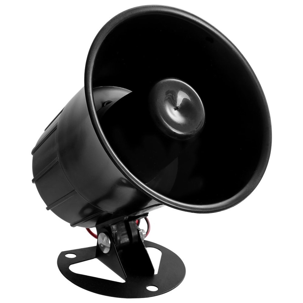 Tongze Car Alarm Siren: DC 12V 15W 115dB Loud Outdoor Wired Alarm Horn for Home Security/Police Car/Golf Cart