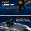 Tongze Car Alarm Siren: DC 12V 15W 115dB Loud Outdoor Wired Alarm Horn for Home Security/Police Car/Golf Cart view 4