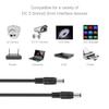 YSJJZRL DC 5.5x2.5mm Male to Male Plug DC Power Adapter Cable DC Extension Cable for LED Strip,LED Display etc (1.5M) view 4