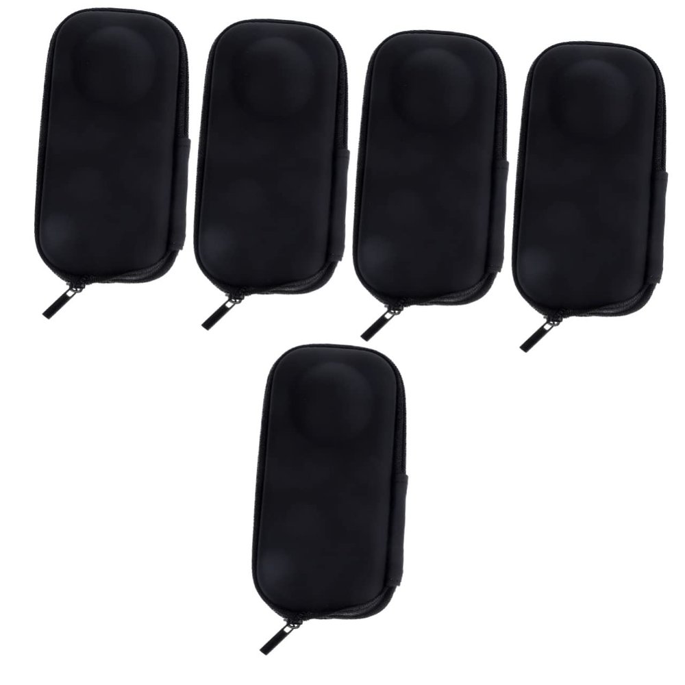 SOLUSTRE 5pcs Action Camera Storage Bag Pu Carrying Case for One x Lightweight Design Stylish Exterior Essential Accessory for Photographers and Videographers The Go