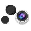 Camera Lens 35mm F1.6 CCTV C Mount Manual Focus Large Aperture Lens for M4/3 Fx Lens Moun Art and Beauty Photography (Silver) view 2