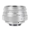 Camera Lens 35mm F1.6 CCTV C Mount Manual Focus Large Aperture Lens for M4/3 Fx Lens Moun Art and Beauty Photography (Silver) view 3