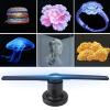 3D Holographic Projector,17inch 16GB 450 * 224 HD 3D Hologram Fan Display with 224PCS Beads,Compatible with MP4 / AVIRMVBMKVGIFJPGPNG (US Plug) view 2