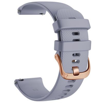 SVAPO 18mm Replacement Silicone Straps Band For Garmin Vivoactive 4S Watchband Smart Watch Vivomove 3S Venu2S Bracelet Wristbands Belt (Color : Grey, Size : 18mm Vivoactive 4S)