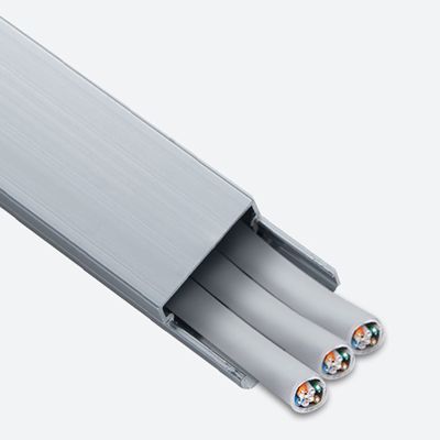 ZJKXJH Cable Raceway Cord Cover, 2 2.4 3 4cm W Self Adhesive Wire Hider Channel for Charger, Computers, TVs Power Cords, Aluminium Sleeve System (Color : 1 Pack, Size : 24mm*12mm)