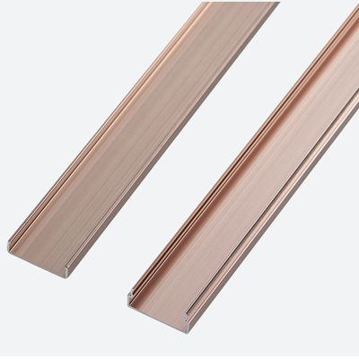 ZJKXJH Aluminum Floor Cable Raceway, Tread-Resistant Self-Adhesive Wire Hiders for Electrical Cable Management, Cord Cover Concealer Kit for Safety Proof (Color : J, Size : 24mm*12mm)