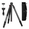 3Pod Everest T5 4-Section Carbon Fiber Tripod for Camera, Compact Travel Tripod w/Flexible Adjustment 6' 6" Max. & 4.9" Min. Height, Reversible Center Column for Low Angle Photography Camera Tripod view 1