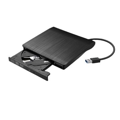 New Slim External CD DVD +/-RW Drive USB 3.0 Protable USB DVD/CD ROM Burner Optical Drive Player Reader Writer for Windows 11/10/8/7 Laptop Desktop Computer, Mac MacBook Pro/Air, iMac (Black)