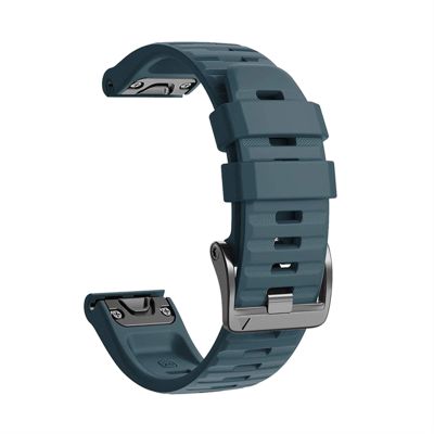 MURVE Silicone Quick Release Watchband Strap for Garmin Fenix 7X 7 6X Pro Watch Easyfit Wrist Band 26 22MM Strap (Color : Navy, Size : Forerunner 935 945)