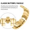 GUMMMY 26mm Quick Release Band Metal Easy Fit Stainless Steel Watch Bands Wrist Strap for Garmin Fenix 7X 5X/Fenix 3/Fenix 3 HR Watch (Color : Gold, Size : Black Black Clasp) view 3