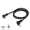 YSJJZRL 10A DC 5.5 x 2.5mm Double 90 Degree Male to Male Plug Cable, DC Power Cable Backward Compatible 5.5x2.1mm (1.5M) view 2