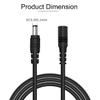 YSJJZRL DC Extension Cable DC 5.5mm x 2.1mm Male to Female Power Cord for CCTV Security Camera LED Strip etc (10M) view 3