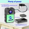 weyfinko W3 1080 Body Worn Cameras,64GB&2 Ways of Clips Body Mounted Cam Night Vision,2Pcs Batteries with Charging Cradle,Small and Lightweight Camera for Home,Outdoor,Travel,Meeting view 4