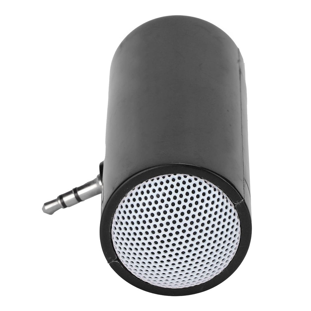 KIMISS Mini Portable Speaker, Pillow Speaker 3.5 mm Jack Stereo Plug in Speakers Cellphone Speaker Mini Speaker with Aux Input for Mobile Phones and Tablets (Black)