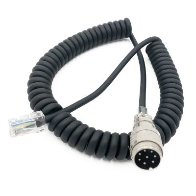 NATEFEMIN Round 8 Pin to RJ45 Microphone Adapter Cable for Yaesu FT450D FT897D FT991 FT891 Accessory