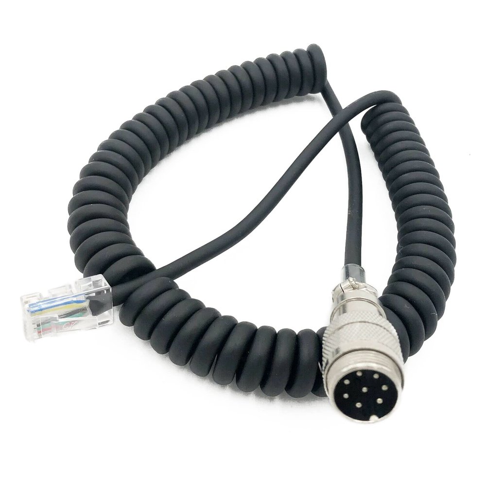 NATEFEMIN Round 8 Pin to RJ45 Microphone Adapter Cable for Yaesu FT450D FT897D FT991 FT891 Accessory