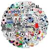 100PCS Soccer Stickers for Water Bottles, I Love Soccer Stickers for Teens, Adults, Motivational Vinyl Waterproof Sticker Bulk Gift, Football Sports Party Favors, Soccers Decorations view 1