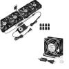 120mm x 4 Variable Speed + EC 60mm Cooling Fan