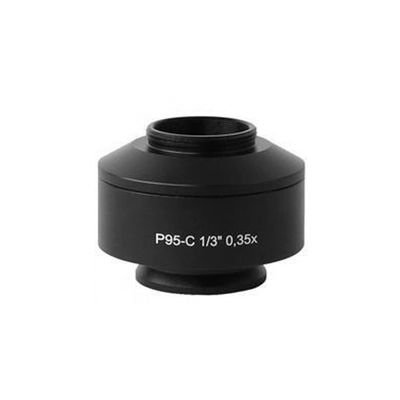 1X 0.5X 0.35X C Mount 38mm Microscope Camera Adapter for Trinocular Microscope (Color : 0.35X)