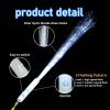 Zloveleexr 50 Pcs White Fiber Optic Wands,3 Models Wedding Sparklers,Glow Sticks,Glow in The Dark Party Supplies, Wedding Party Supplies,Fit Bridal Shower Birthday Valentine's Day view 3